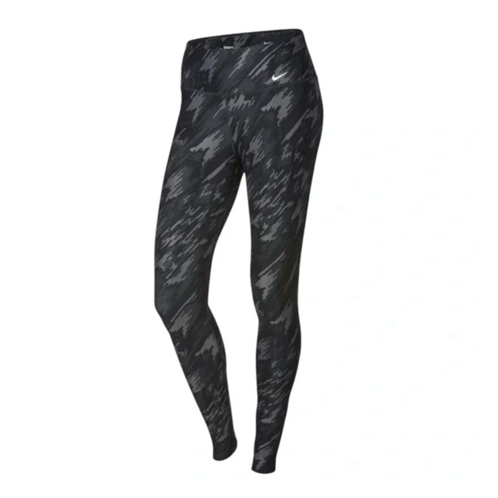 Nike Dri-FIT Black Abstract Camo Leggings Size Medium